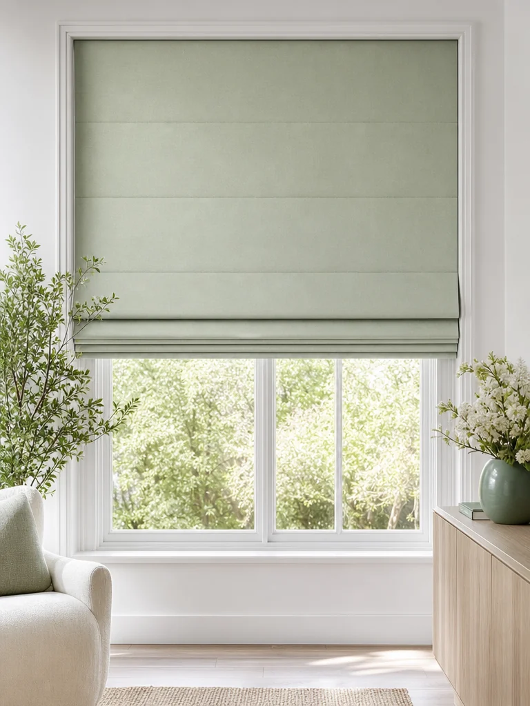 Roman shade — overall view
