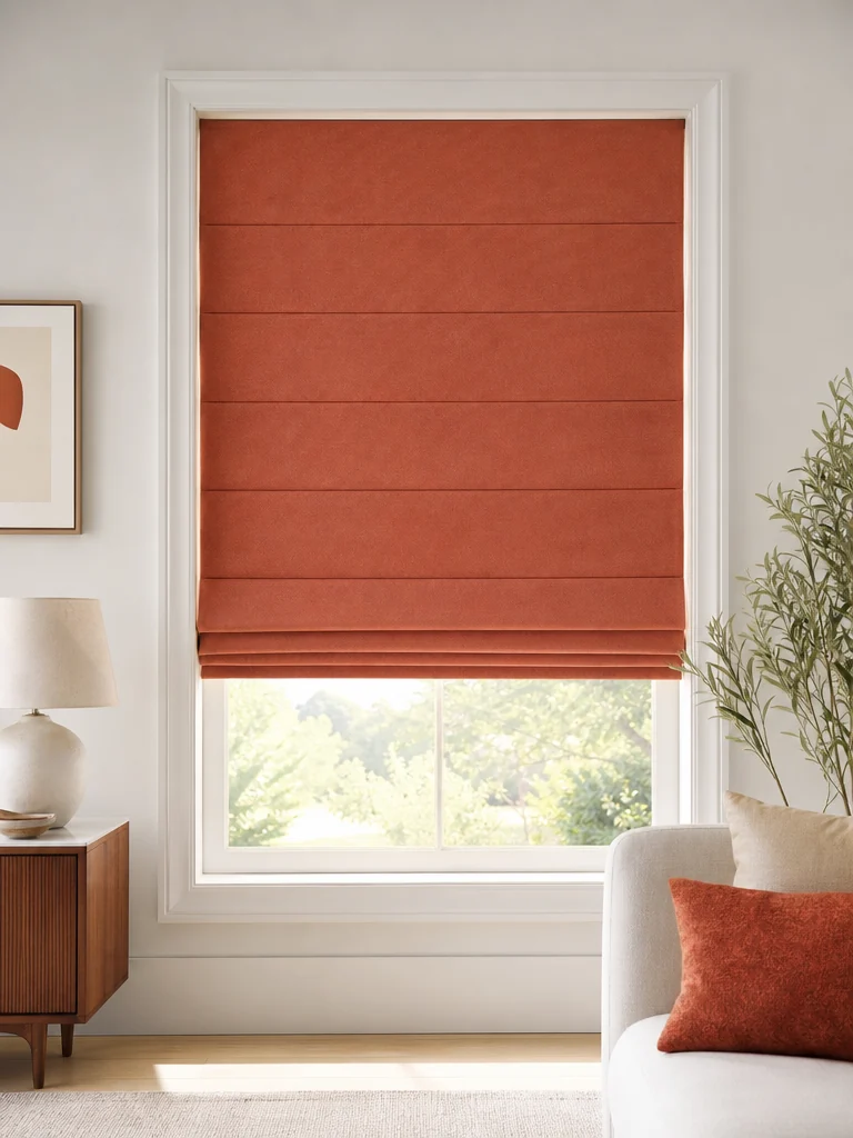 Roman shade — overall view