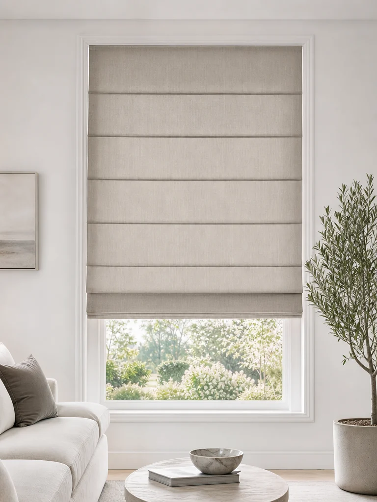 Roman shade — overall view