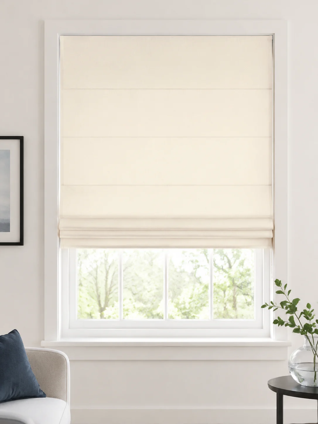 Roman shade — overall view