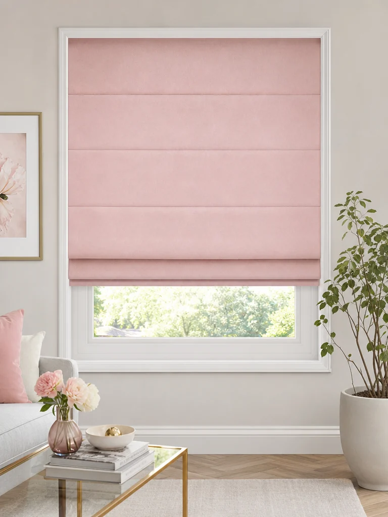 Roman shade — overall view